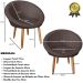 2 Poltronas moderna confortável para Sala de espera Corino Recepção MOBLAN decor