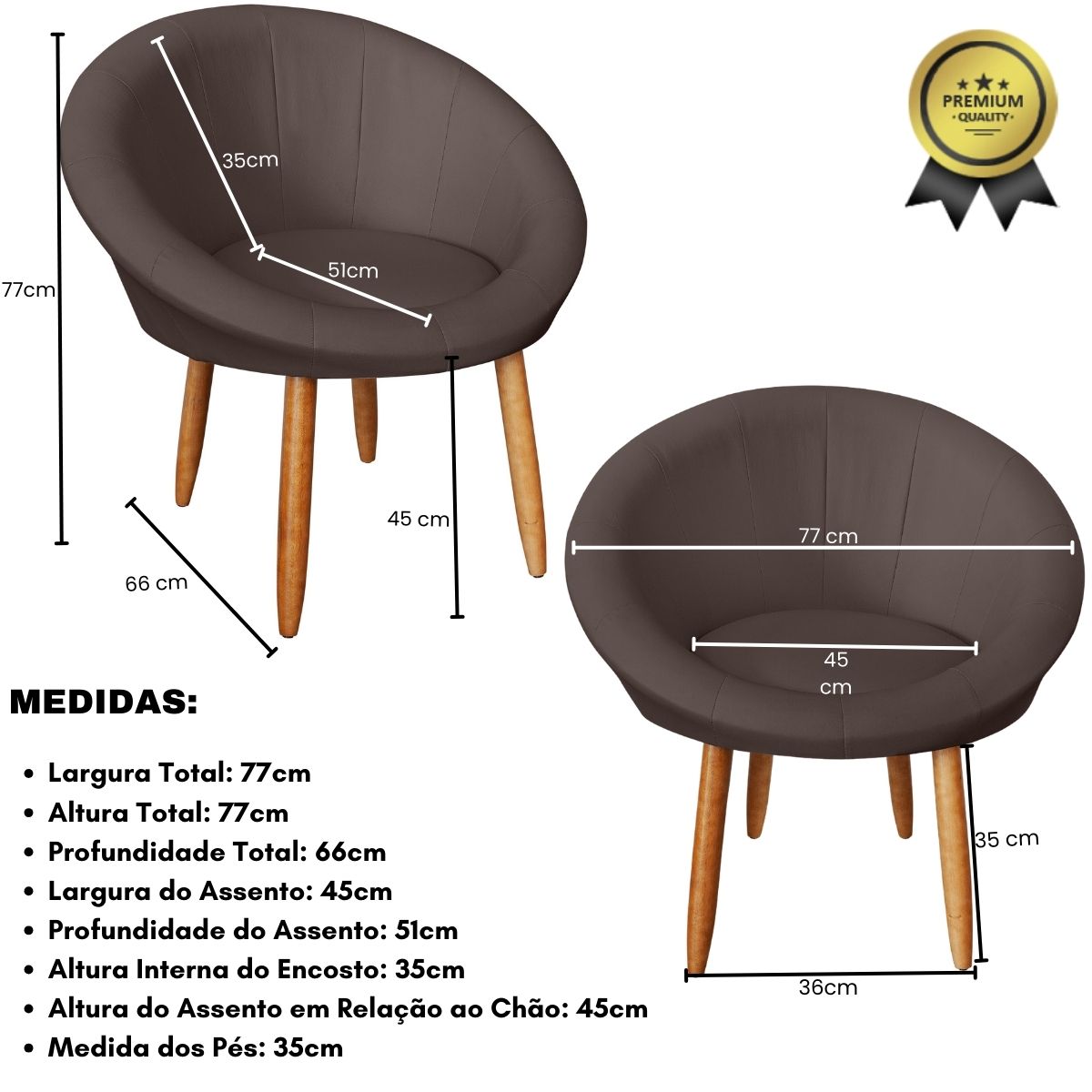 2 Poltronas moderna confortável para Sala de espera Corino Recepção MOBLAN decor