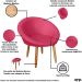 2 Poltronas moderna confortável para Sala de espera Corino Recepção MOBLAN decor