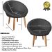 2 Poltronas moderna confortável para Sala de espera Corino Recepção MOBLAN decor