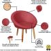 2 Poltronas moderna confortável para Sala de espera Corino Recepção MOBLAN decor