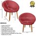 2 Poltronas moderna confortável para Sala de espera Corino Recepção MOBLAN decor