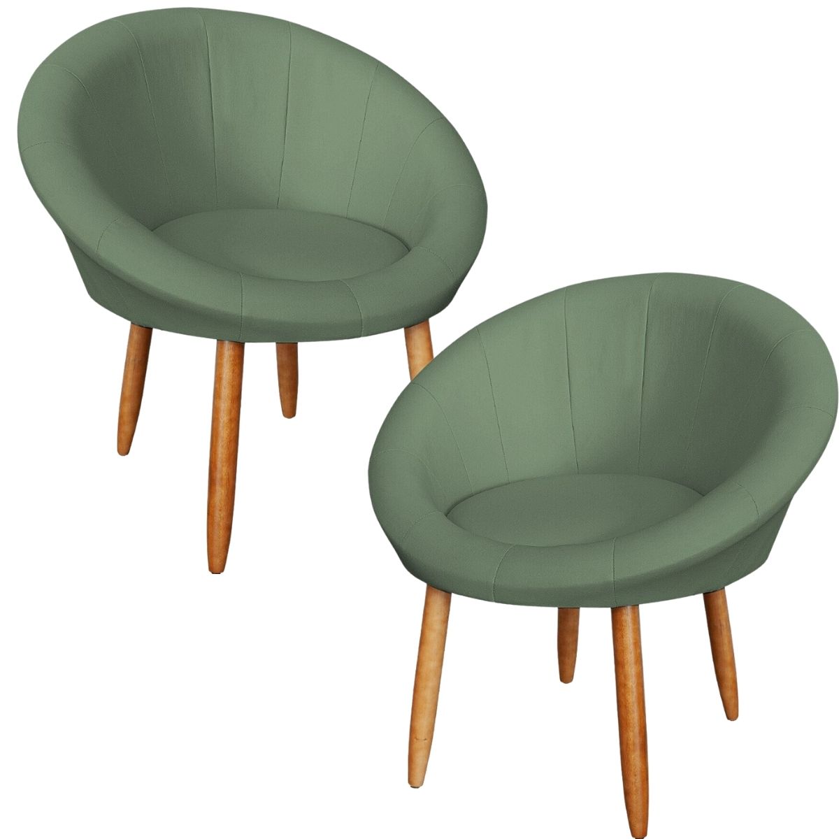 2 Poltronas moderna confortável para Sala de espera Corino Recepção MOBLAN decor
