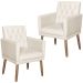 2 Poltronas para Clínica Resistente Recepção Corino Sala de Estar MOBLAN decor