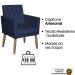 2 Poltronas para Clínica Resistente Recepção Corino Sala de Estar MOBLAN decor