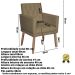 2 Poltronas para Clínica Resistente Recepção Corino Sala de Estar MOBLAN decor