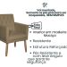 2 Poltronas para Clínica Resistente Recepção Corino Sala de Estar MOBLAN decor