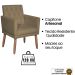 2 Poltronas para Clínica Resistente Recepção Corino Sala de Estar MOBLAN decor