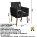 2 Poltronas para Clínica Resistente Recepção Corino Sala de Estar MOBLAN decor