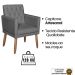 2 Poltronas para Clínica Resistente Recepção Corino Sala de Estar MOBLAN decor