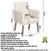 2 Poltronas para Clínica Resistente Recepção Corino Sala de Estar MOBLAN decor