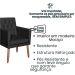 2 Poltronas para Clínica Resistente Recepção Corino Sala de Estar MOBLAN decor