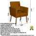 2 Poltronas para Clínica Resistente Recepção Corino Sala de Estar MOBLAN decor