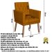 2 Poltronas para Clínica Resistente Recepção Corino Sala de Estar MOBLAN decor