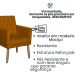 2 Poltronas para Clínica Resistente Recepção Corino Sala de Estar MOBLAN decor