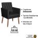 2 Poltronas para Clínica Resistente Recepção Corino Sala de Estar MOBLAN decor