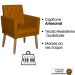 2 Poltronas para Clínica Resistente Recepção Corino Sala de Estar MOBLAN decor