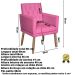 2 Poltronas para Clínica Resistente Recepção Corino Sala de Estar MOBLAN decor