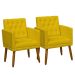 2 Poltronas para Clínica Resistente Recepção Sala de Estar MOBLAN decor