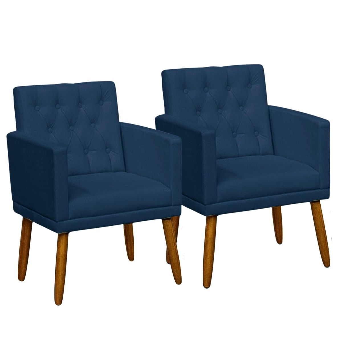 2 Poltronas para Clínica Resistente Recepção Sala de Estar MOBLAN decor