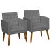 2 Poltronas para Clínica Resistente Recepção Sala de Estar MOBLAN decor