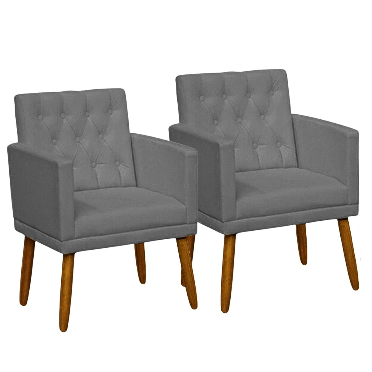 2 Poltronas para Clínica Resistente Recepção Sala de Estar MOBLAN decor