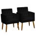 2 Poltronas para Clínica Resistente Recepção Sala de Estar MOBLAN decor