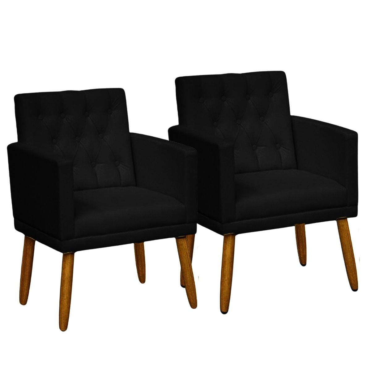 2 Poltronas para Clínica Resistente Recepção Sala de Estar MOBLAN decor