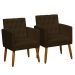 2 Poltronas para Clínica Resistente Recepção Sala de Estar MOBLAN decor
