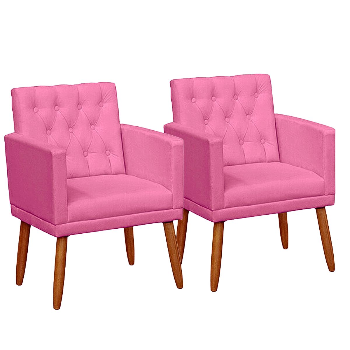 2 Poltronas para Clínica Resistente Recepção Sala de Estar MOBLAN decor