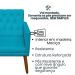 2 Poltronas para Clínica Resistente Recepção Sala de Estar MOBLAN decor