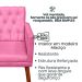 2 Poltronas para Clínica Resistente Recepção Sala de Estar MOBLAN decor