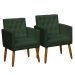 2 Poltronas para Clínica Resistente Recepção Sala de Estar MOBLAN decor