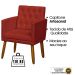 2 Poltronas para Clínica Resistente Recepção Sala de Estar MOBLAN decor