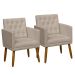 2 Poltronas para Clínica Resistente Recepção Sala de Estar MOBLAN decor
