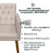 2 Poltronas para Clínica Resistente Recepção Sala de Estar MOBLAN decor