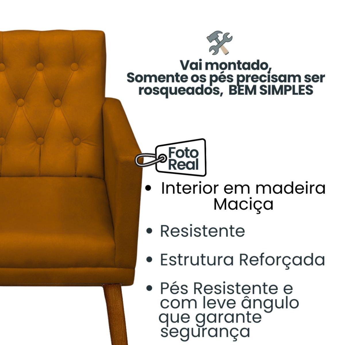 2 Poltronas para Clínica Resistente Recepção Sala de Estar MOBLAN decor