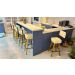 Banqueta Alta com Encosto para Balcão Gourmet MOBLAN decor