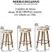 Banqueta Alta sem Encosto para Balcão Gourmet MOBLAN decor