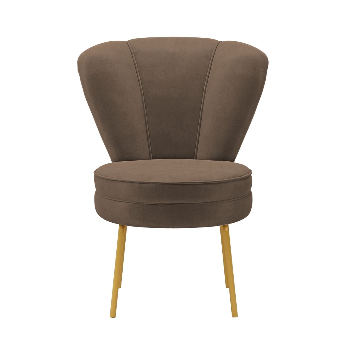 Cadeira Estofada para Mesa de Jantar Moderna Cozinha Pés de Ferro Tecido Veludo MOBLAN decor