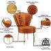Cadeira Moderna para Sala de Jantar Cozinha Resistente Tecido Veludo Confortável Pés de Ferro MOBLAN decor