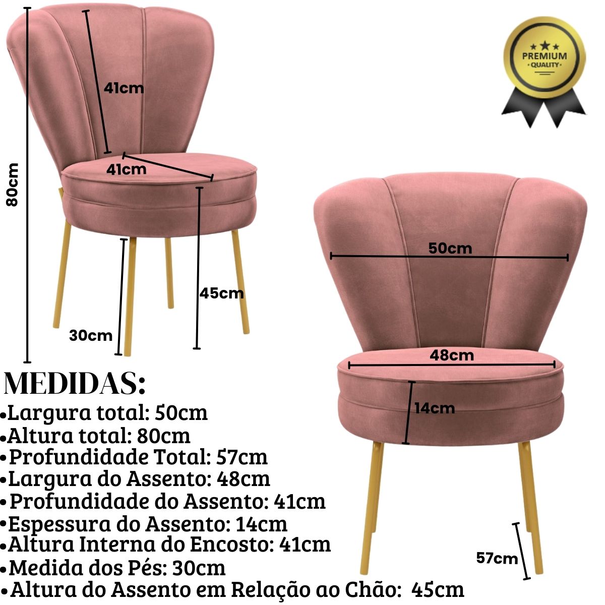 Cadeira Moderna para Sala de Jantar Cozinha Resistente Tecido Veludo Confortável Pés de Ferro MOBLAN decor