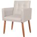 Cadeira Poltrona Conforto Corino Para Escritório Sala Luxo MOBLAN decor