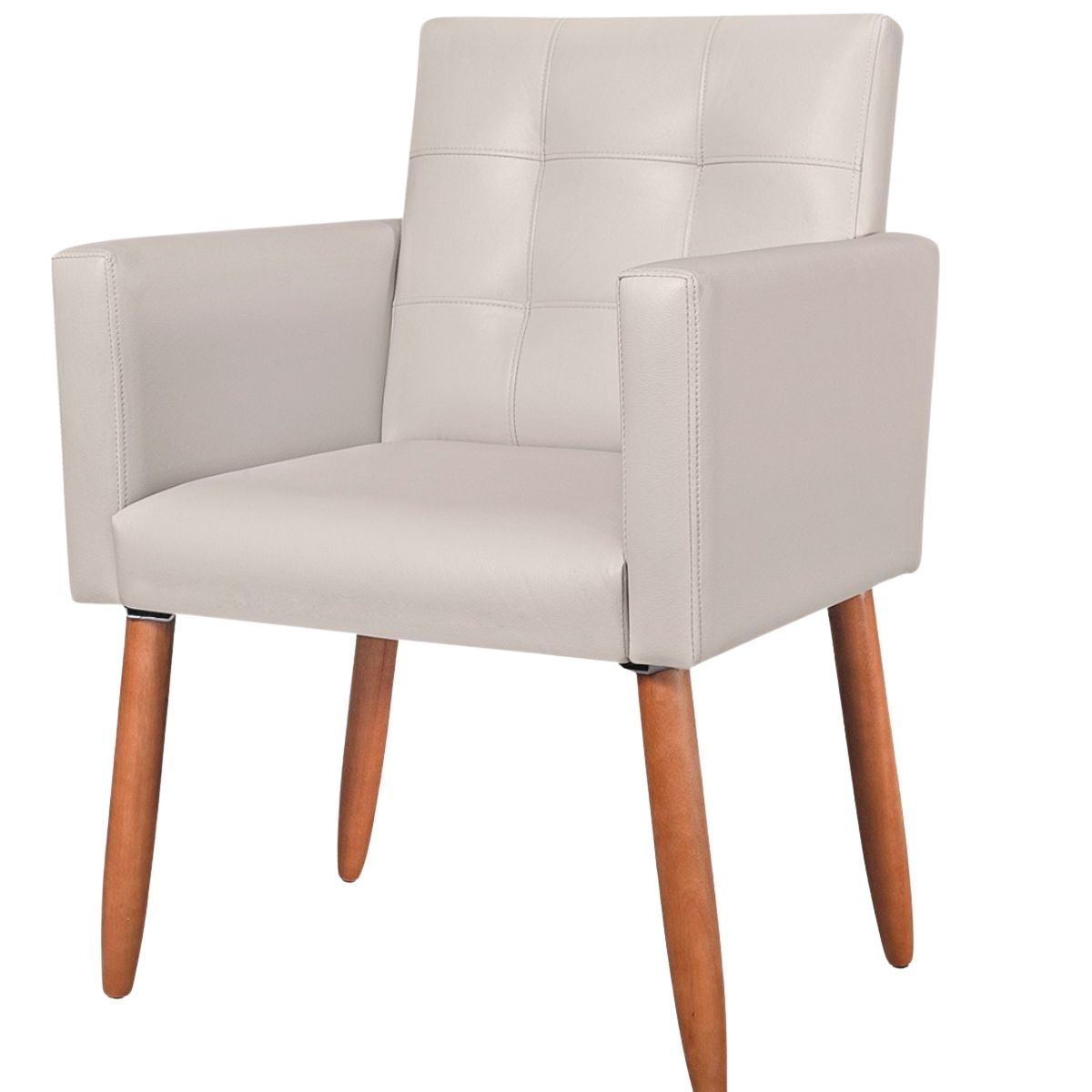 Cadeira Poltrona Conforto Corino Para Escritório Sala Luxo MOBLAN decor