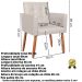 Cadeira Poltrona Conforto Corino Para Escritório Sala Luxo MOBLAN decor