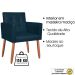 Cadeira Poltrona Conforto Corino Para Escritório Sala Luxo MOBLAN decor