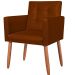 Cadeira Poltrona Conforto Corino Para Escritório Sala Luxo MOBLAN decor