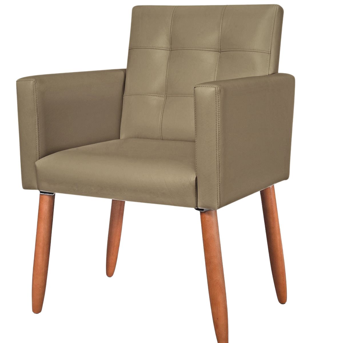 Cadeira Poltrona Conforto Corino Para Escritório Sala Luxo MOBLAN decor