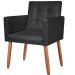 Cadeira Poltrona Conforto Corino Para Escritório Sala Luxo MOBLAN decor