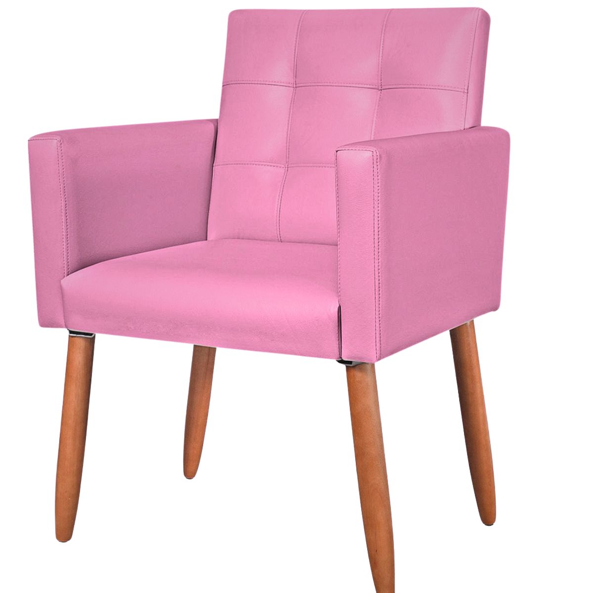 Cadeira Poltrona Conforto Corino Para Escritório Sala Luxo MOBLAN decor
